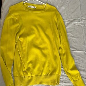 Calvin Klein Yellow Crewneck Sweater Vibrant Style